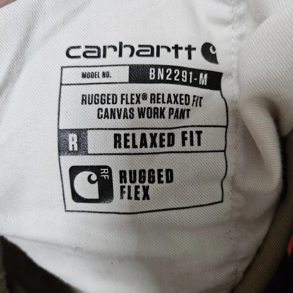 Carhartt Work Pant Mens 40x32 Tan Rugged Flex Relaxed Fit Canvas Outdoor Blemish